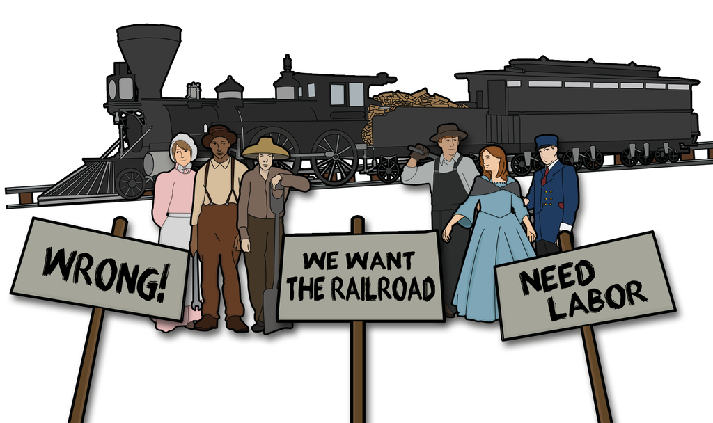 cartoon showing that slavery is wrong and a need for labor 0501_0302