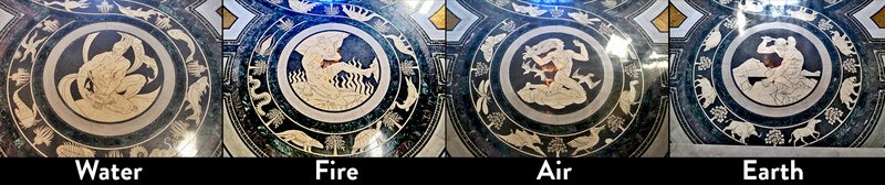 Rotunda Floor Mosaics - Water,Fire,Air & Earth 0801_0201
